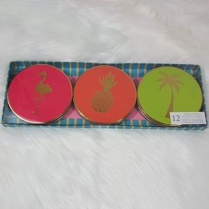 Molly & Rex Summer Coaster Set Flamingo Pineapple